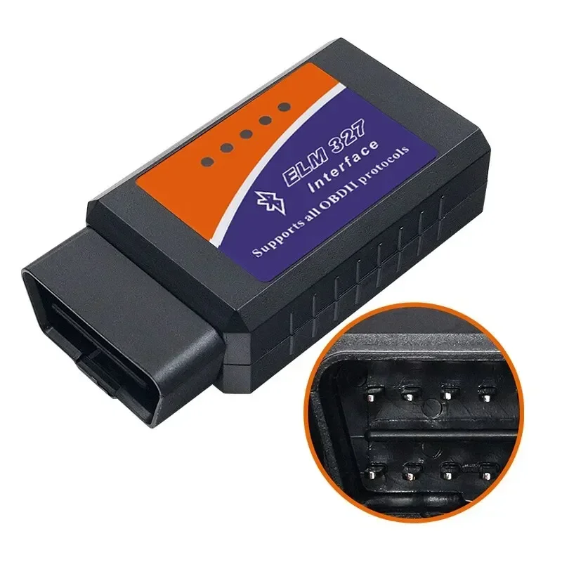 1PC Diagnostic Instrument Android Windows ELM327 OBD2 V2.1 Bluetooth Car Detector Diagnostic Instrument Auto Fault Scanner Tool 2