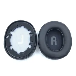 Premium Leather Earpads and Headband Cushion Cover Replacement (Black Earpads)