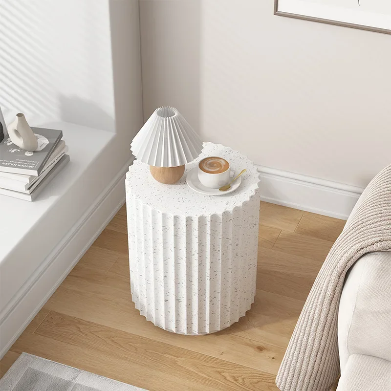 Wabi Sand Wind Creative Side Bedroom Apartment Sofa Bedside Table Cream Wind Sofa Coffee Table Corner Living Room Small Side