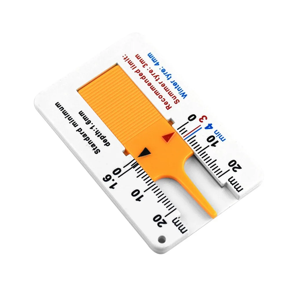 0-20Mm Auto Wiel Loopvlak Depthometer Diepte-Indicator Liniaal Kunststof Loopvlak Band Loopvlak Diepte Meter Band Wiel Meet Gereedschap