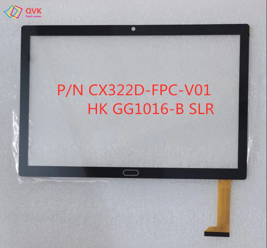 

10.1 Inch Compatible P/N CX322D-FPC-V01 Tablet Capacitive Touch Screen Digitizer Sensor External Glass Panel HK GG1016-B SLR