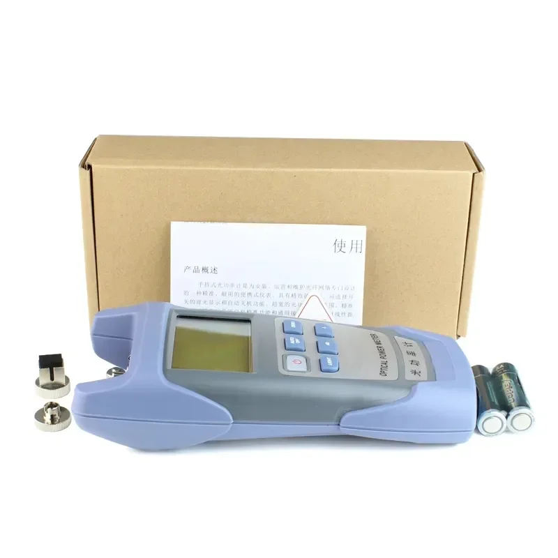 Guakiili FTTH Fiber Optik Güç Ölçüm Cihazı, Fiber Optik Kablo Test Cihazı 70dBm ~ 10dBm Çalışma Dalga Boyu 850-1625nm (Mavi