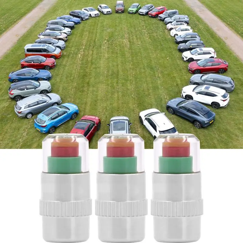 

Tire Pressure Sensor Cap Car Tire Pressure Indicator Gauge Indicator Alert Monitoring External Valve Detection For Cars And Bike