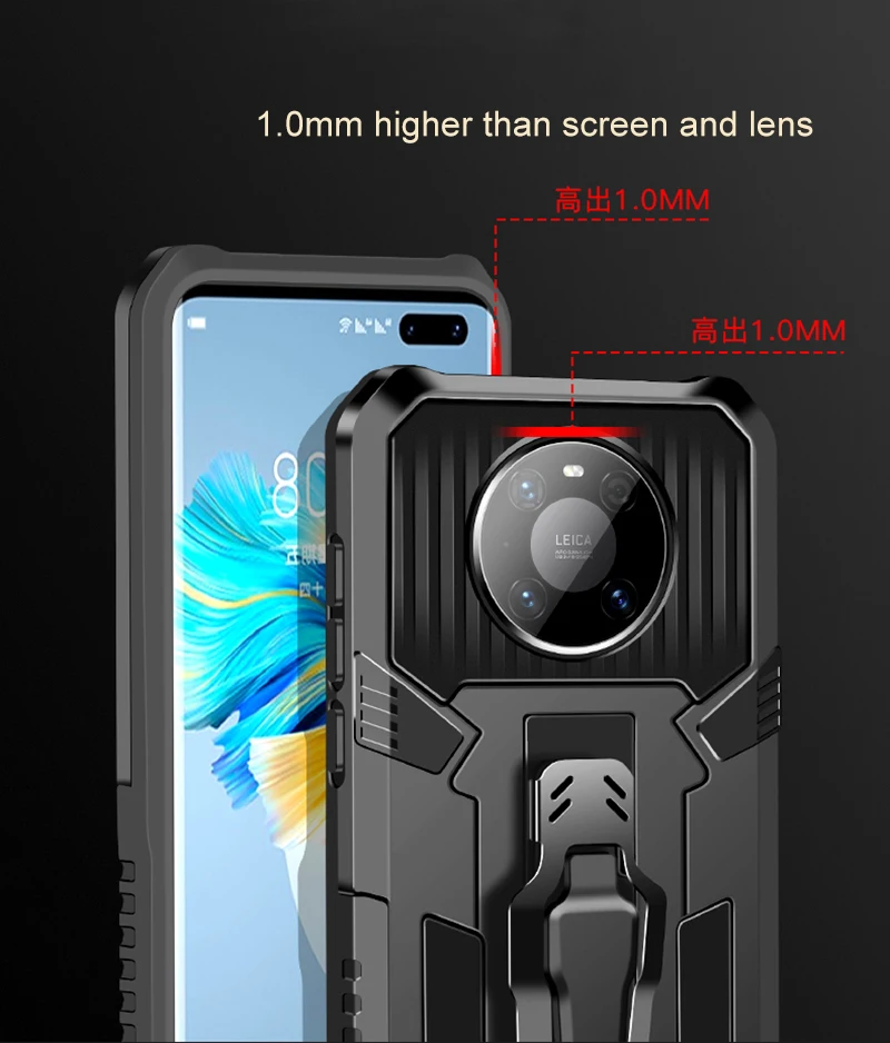 Durable Shockproof Protective Case - Black Grey