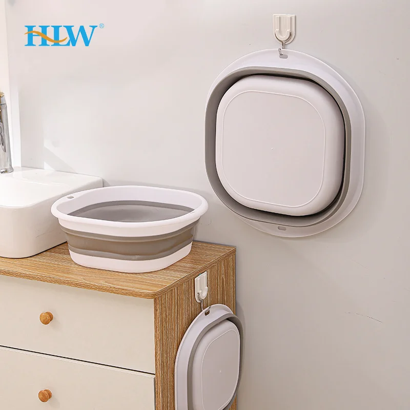 Portable silicone foldable washbasin folding wash basin collapsible wash basin foldable wash basin For and vegetable washing basin