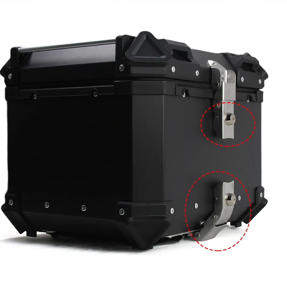 Coffre De Moto 40l, 50l, 60l, Coffre Arrière, Boîte À Bagages, Rangement  Casque, Support Supérieur, Serrure, Boîte À Outils En Aluminium,  Accessoires - Moto Tronc - AliExpress