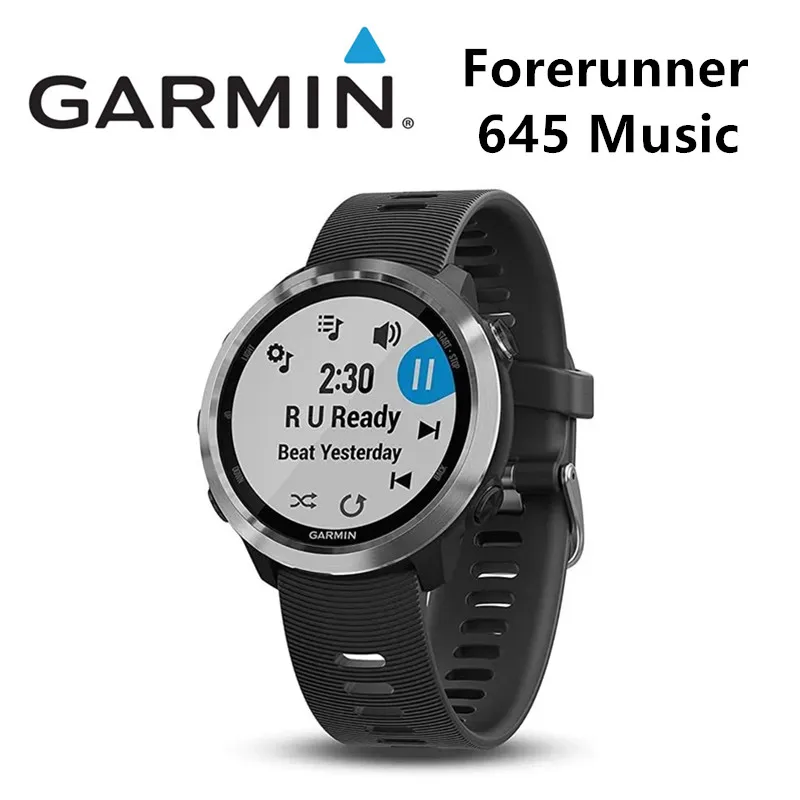 Garmin Forerun 645 Music Edition GPS Heart Rate Sports Watch supports
