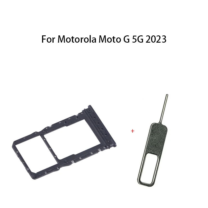 모토로라 모토 G 5G 2023용 SIM 카드 트레이 + 마이크로 SD 카드 트레이 소켓 리더 홀더 슬롯