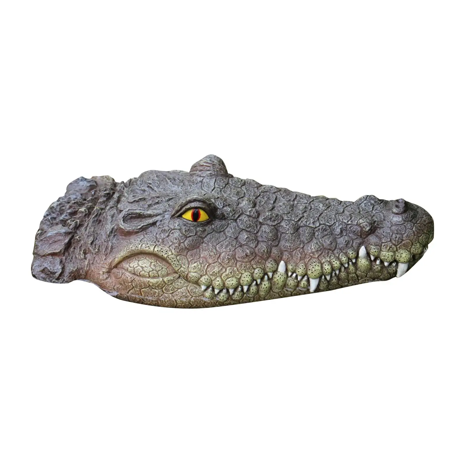 Realistic Floating Crocodile Head Outdoor Statues Deterrent Ducks Alligator Head Gator Head for