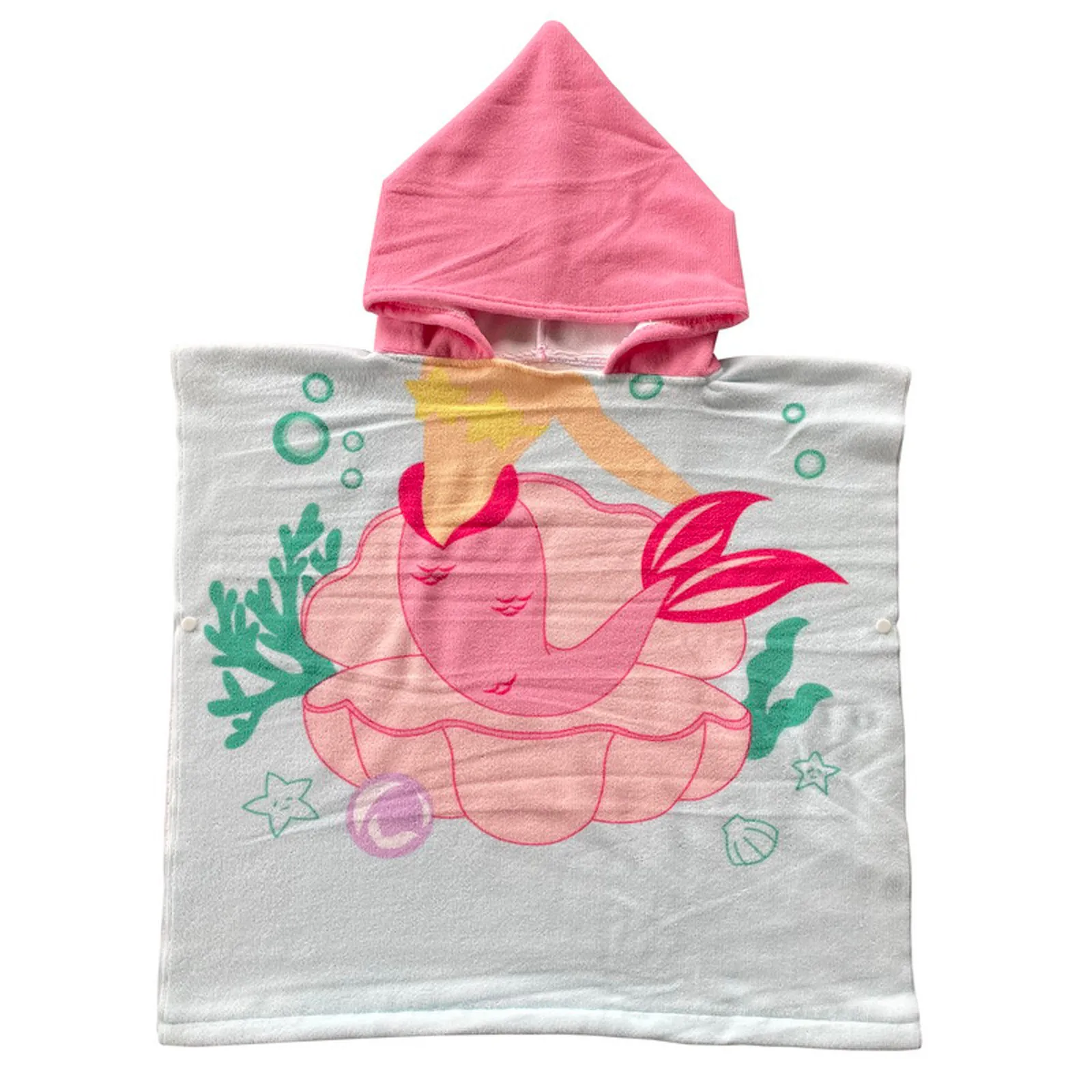 Baby Accessories Cartoon Bath Child Kid Hooded Cloak Bathrobe Towel Cotton Beach Towel Baby Children Cartoon Bath Robes