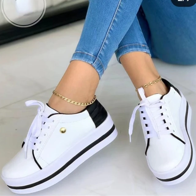 Low-Top Lace-up Trainers