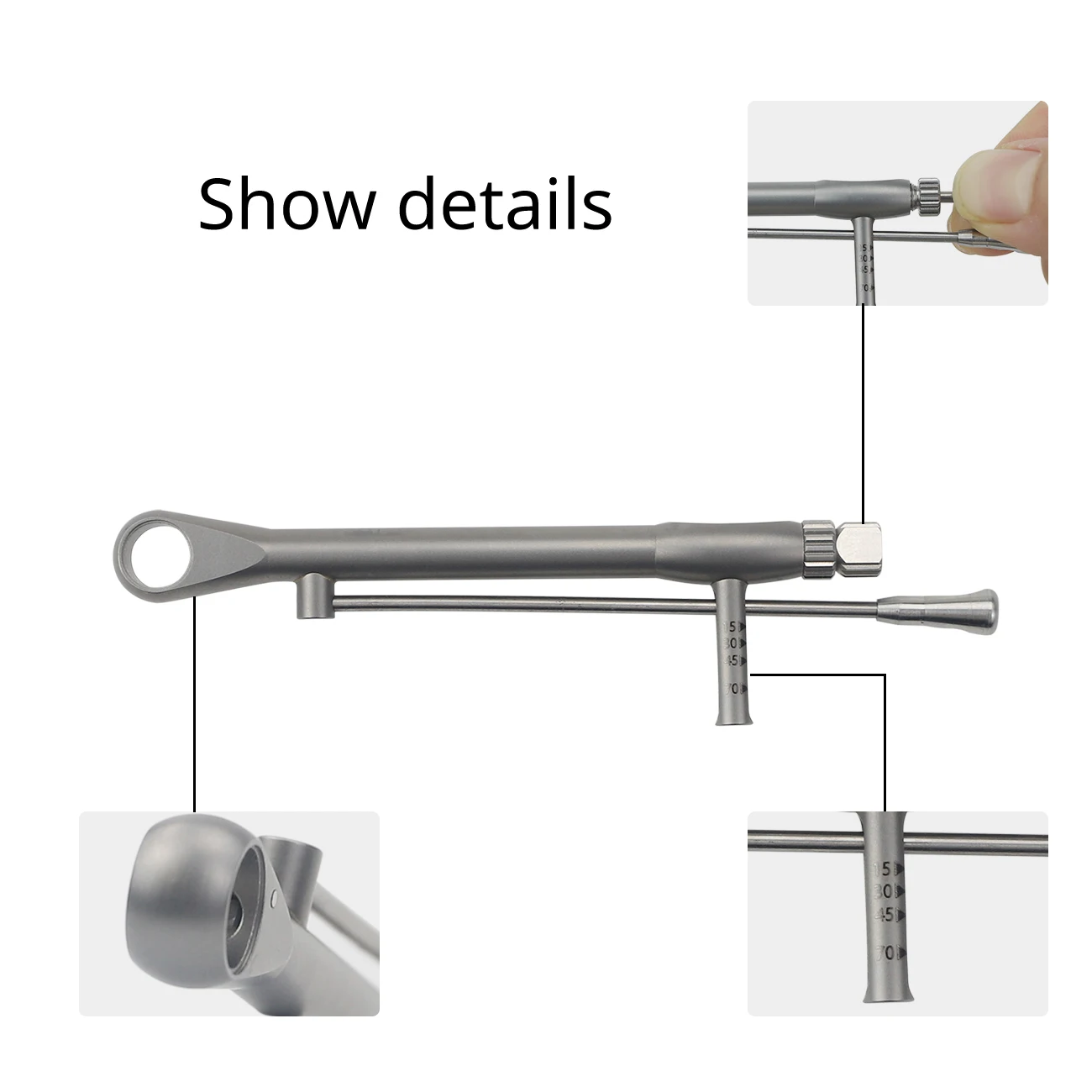 16 Drivers Impianti Torque Ratchet 10-70NCM Universal Torque Wrench Screwdriver