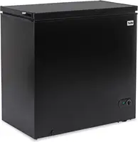 10.0 Cu Ft Chest Freezer, Deep Freezer with Removable Storage Basket, Top Open Door Chest Freezer, Black Freezer with 7 Level Ad 1
