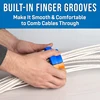 Network Carding Device Cable Comb Fireproof ABS Plastic Generic Cabling Category 5 And 6 Network Cables Laying And Carding Tools 5