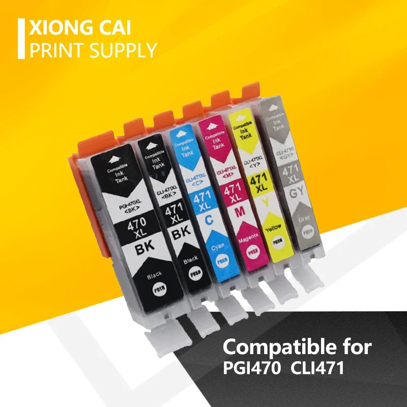 

PGI-470 CLI-471 PGI470 CLI471 470 471 совместимый чернильный картридж для принтера Canon PIXMA MG5740 MG6840 TS5040 TS6040