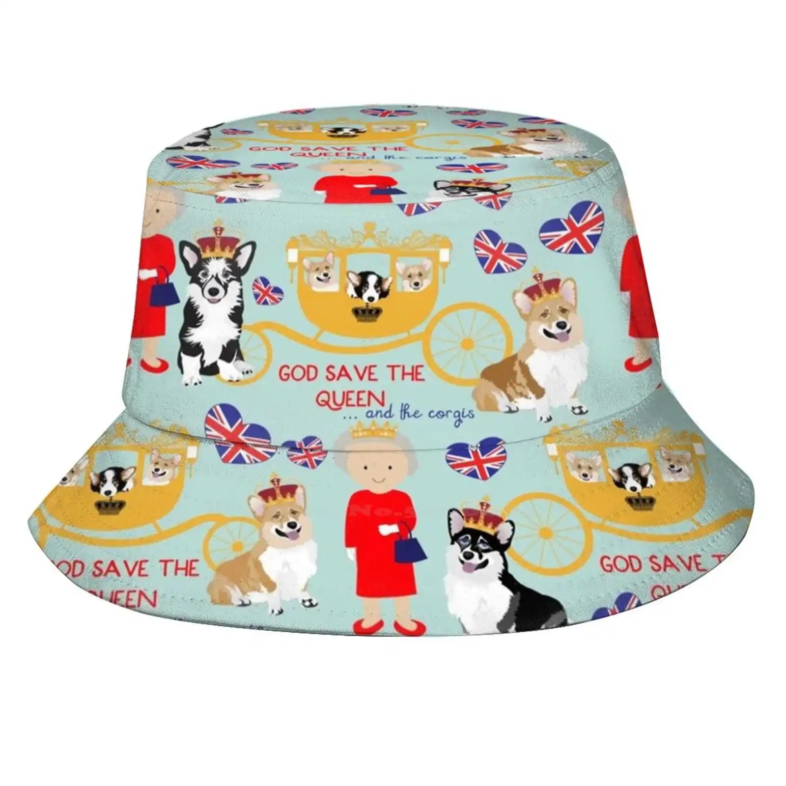 Sua Altezza Regina Elizabeth Dell'Impero Britannico Con Il Royal Corgis - God Save The Queen - Corgi Pattern - Queen Elizabeth