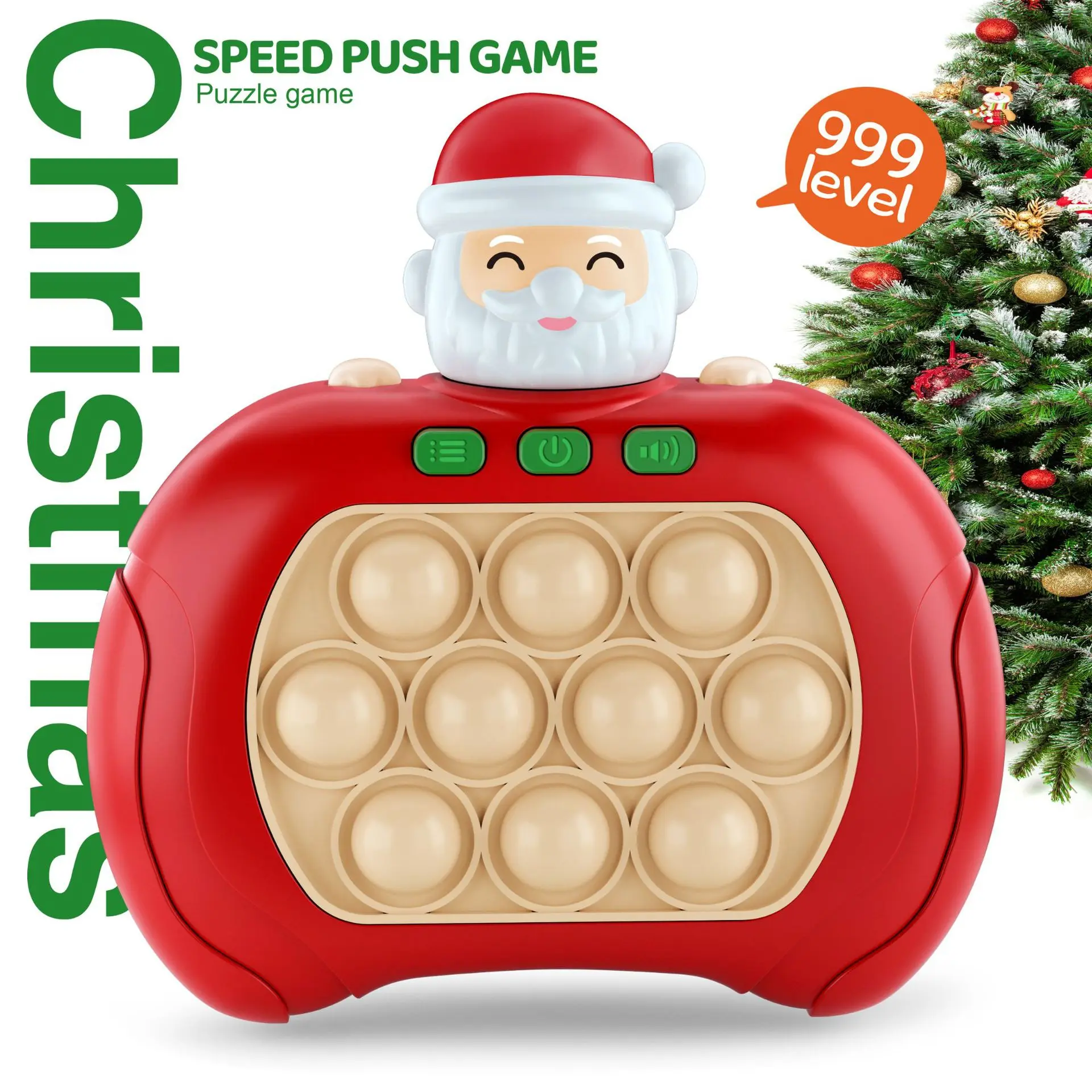 

Children Press It Game Fidget Toys Pinch Sensory Quick Push Handle Game Relieve Stress Decompression Christmas Toy Gift for Kids