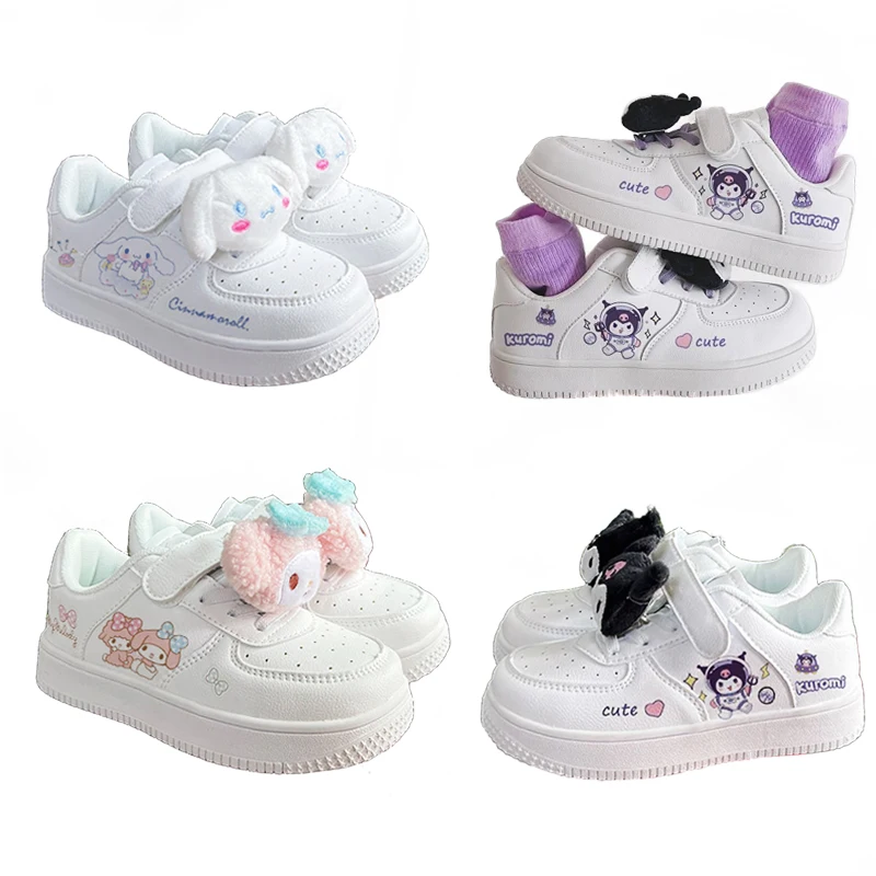 

Детские кроссовки Sanrio Kuromi Cinnamoroll My Melody, новинка 2023, кавайная Спортивная повседневная обувь, Мультяшные спортивные милые игрушки для детей
