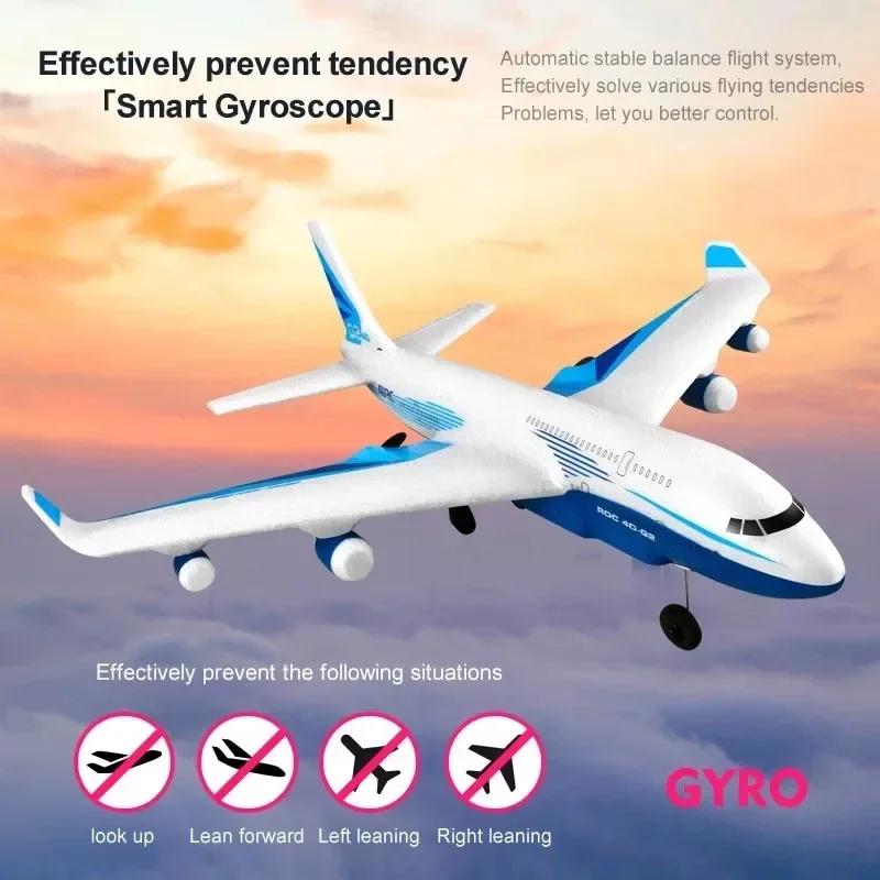 G2 Simulation RC Passenger Plane EPP Anti-fall Material Cool Lighting RC Fixed-Wing Glider Airplane  Intelligent Balance System 4