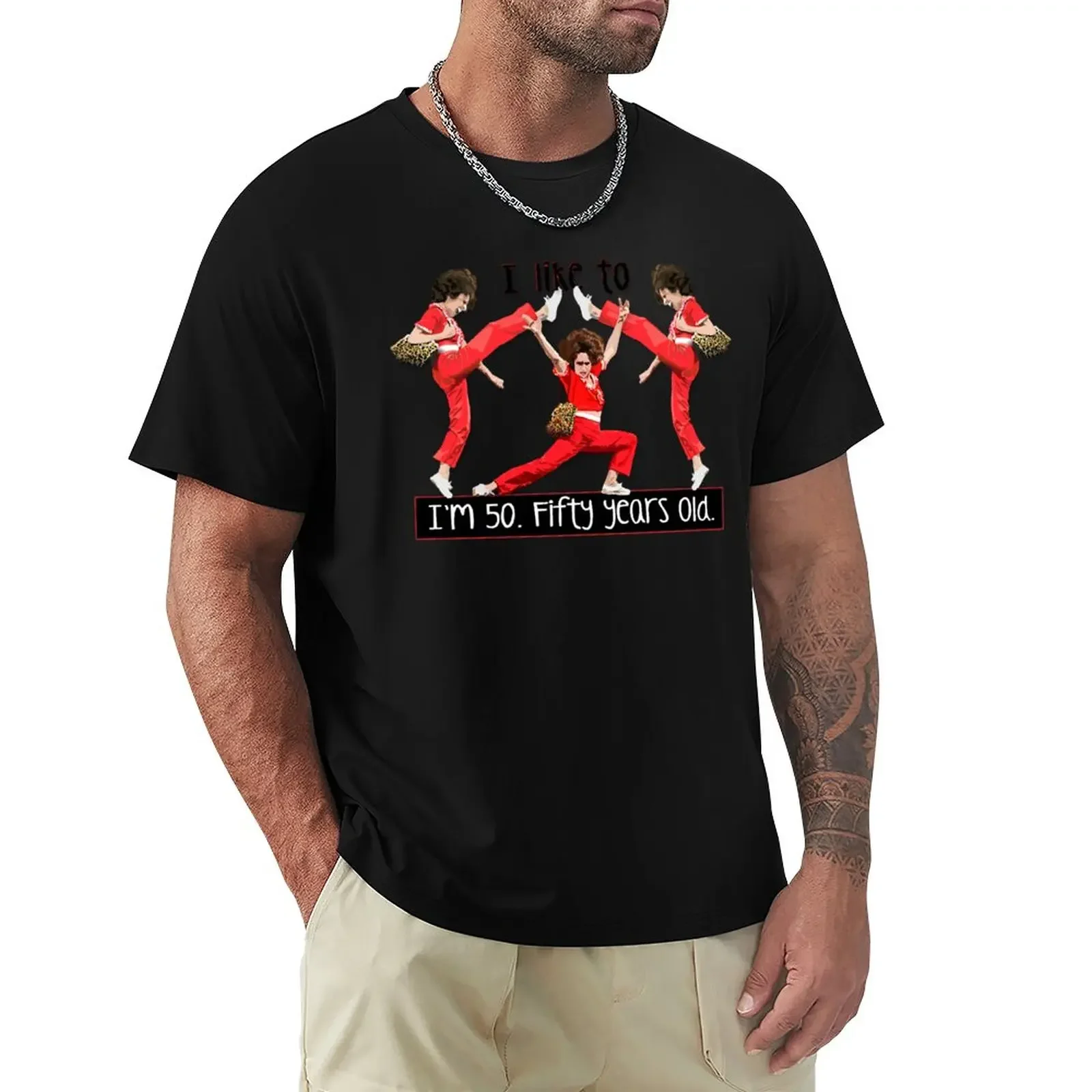 Im 50-50 Anni T-Shirt Kawaii Vestiti Maglietta Nera Per Uomo Vintage Sublime Funnys Magliette Oversize Per Uomo