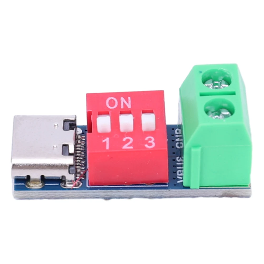 PD Fast Charging Test Board 5-20V Adjustable PD Trigger Board Module High Speed 100W Voltage Connetor Power Supply Accessories