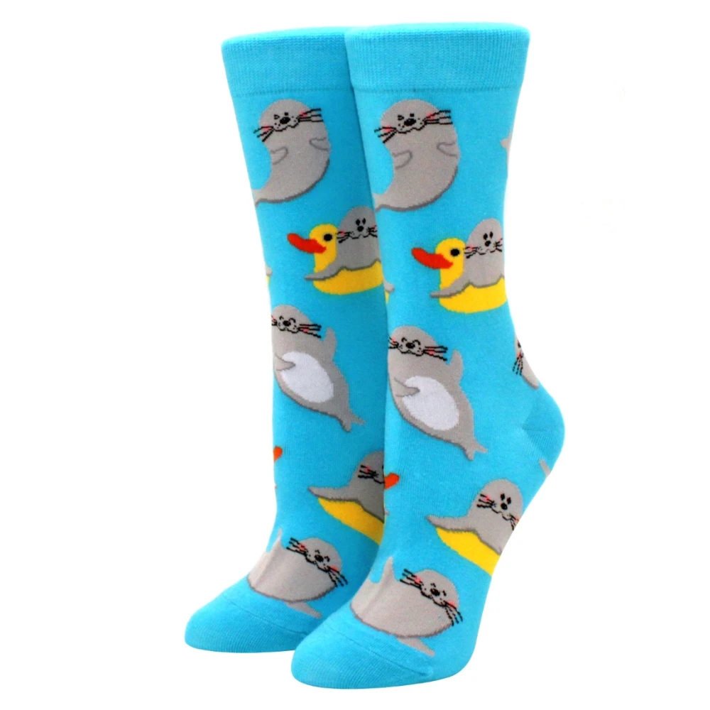 Kawaii Women's Harajuku Candy Color Crew Socks
