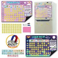 Preschool Toys Children English Magnetic Reward Chart Good Habits To Develop Time Activity Schedule Refrigerator Stickers Games 1