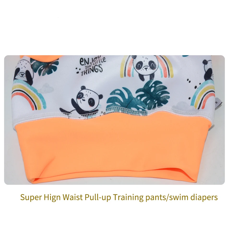 Baby Training Pants Waterproof Diapers Swim Diaper Eezkoala Infant Children Leakproof Swimming Diapers Newborn Baby High Waist Swim Trunks Baby Cartoon Printed Training Pants