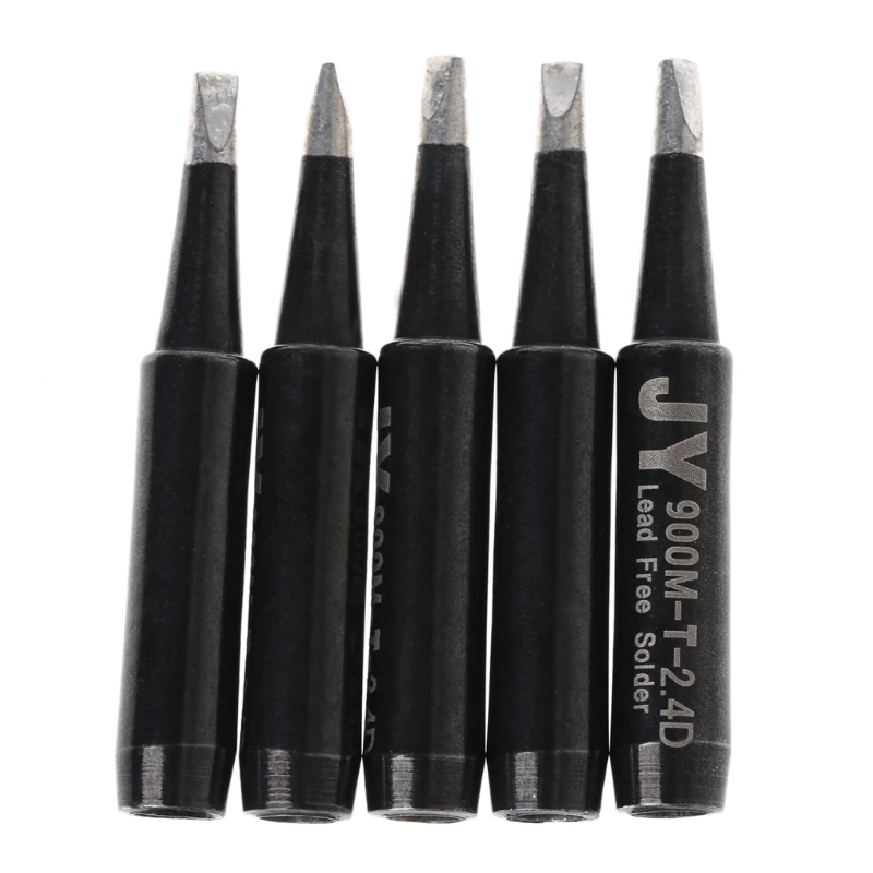 5 Pcs Lead Free Replacement Soldering Solder Iron Tips 900M-T-I / 900M-T-K/  900M-T-1C /900M-T-SI For Hakko Saike 936 852d+ 909D soldering iron station