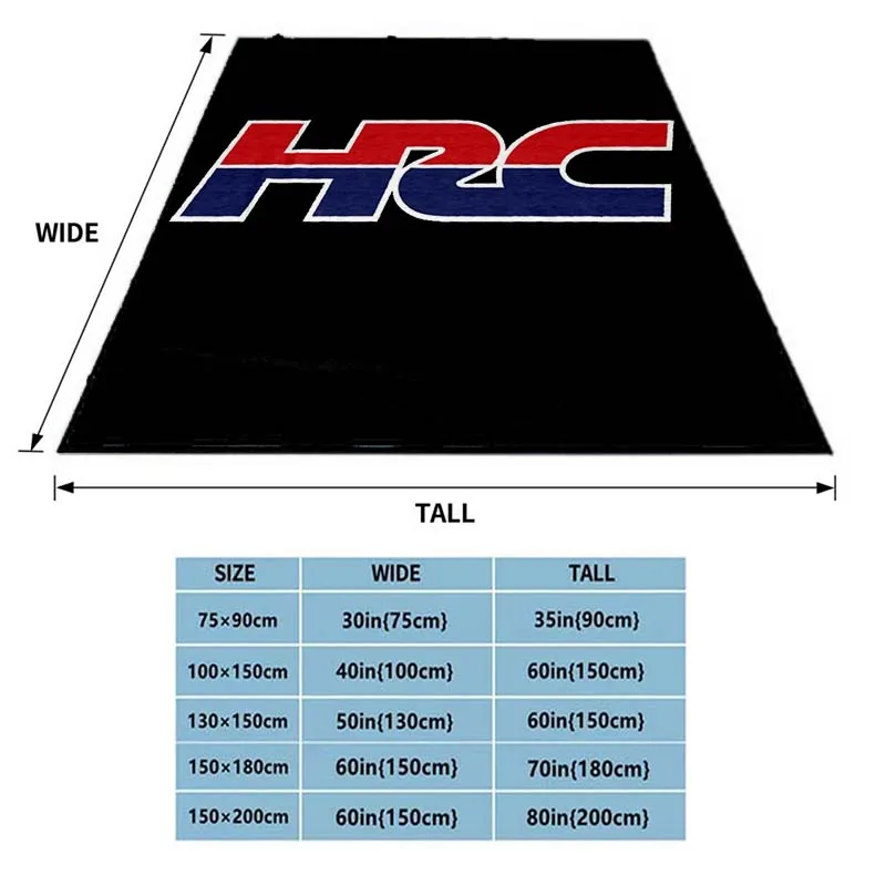 3D trendy Boys motorcycle logo gift H-HRC-H-HONDA bedroom bed sofa decoration car cool knitting portable picnic soft blankets 2