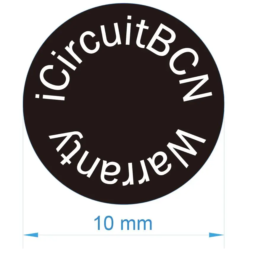 Collegamento Di Pagamento Per Ordine Personalizzato 10Mm Muslimex Materiale Cartaceo Antimanomissione Garanzia Adesivi Vuoti