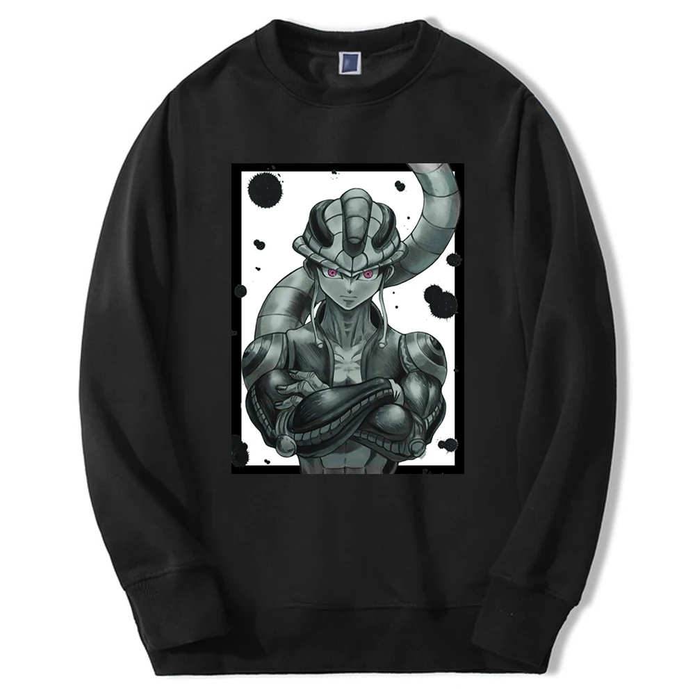 

Hunter X Hunter Anime Mens Crewneck Sweatshirts Hoodies Men Killua Zoldyck Graphic Pullover Hip Hop Casual Pullover Sudaderas