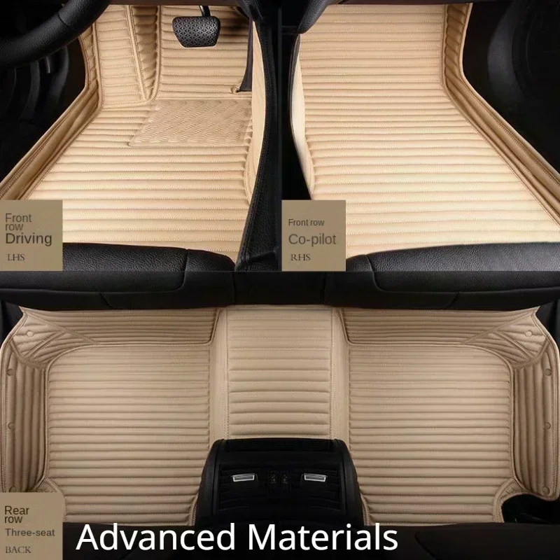 

Полосатый автомобильный напольный коврик из искусственной кожи для BMW 7 серии i7 2023 2024 года 100% подходит для деталей интерьера автомобильные аксессуары ковер