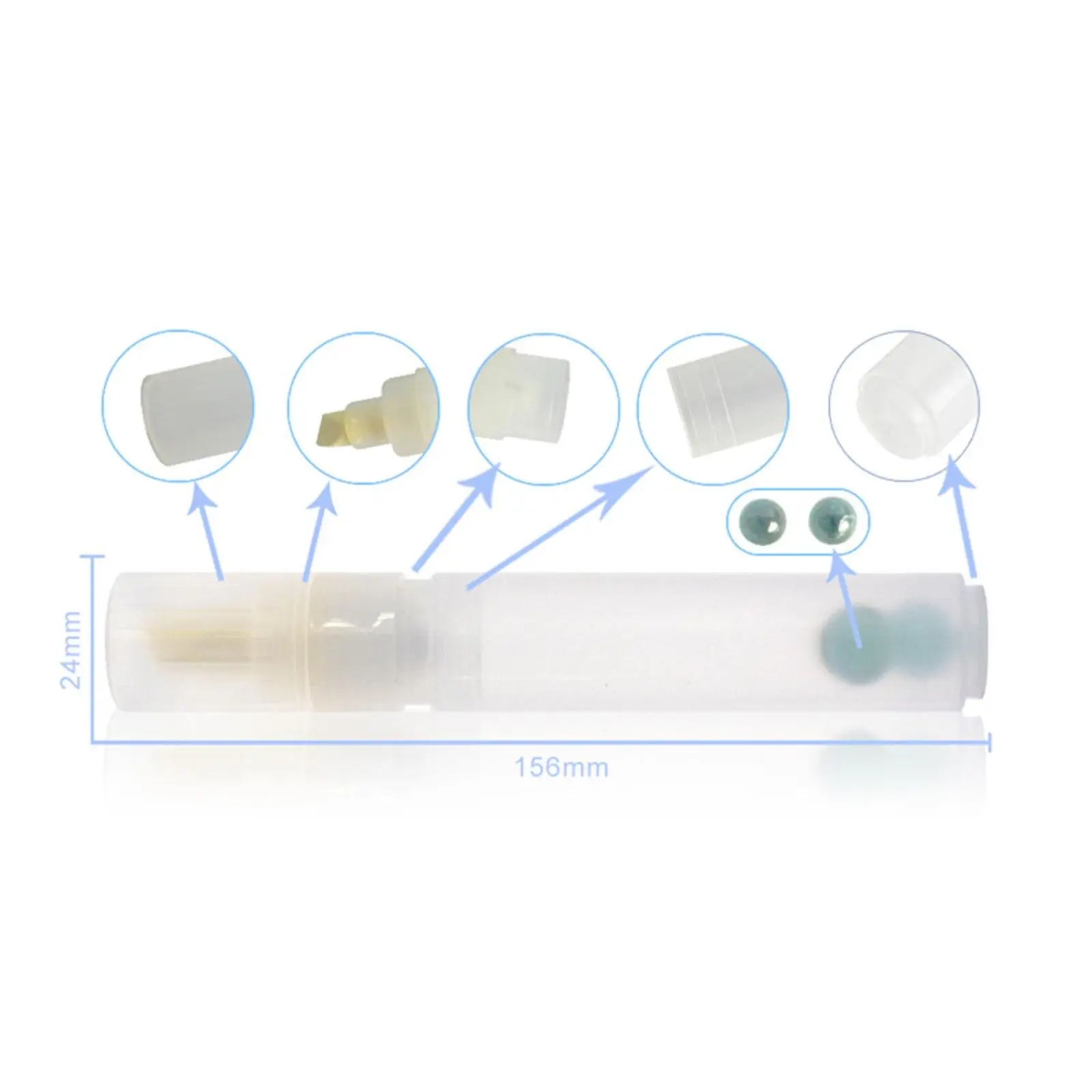 빈 페인팅 깃털, 반사 가능한 예비 부품, 마커 10mm, 5X
