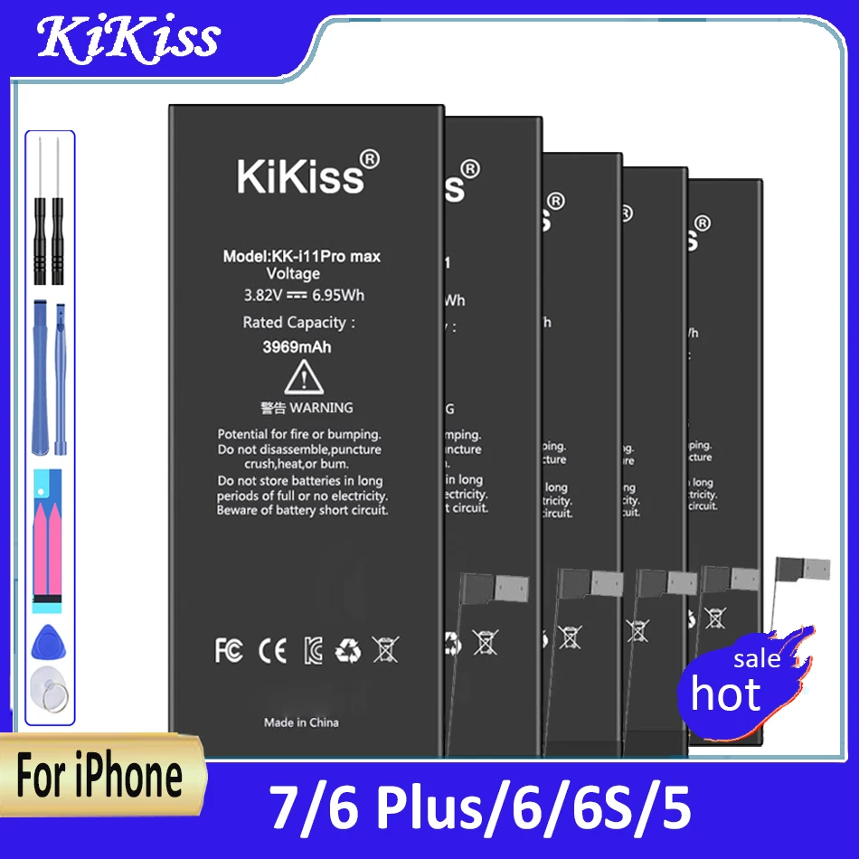 Batteria Per Apple Iphone 6 Plus 6 Plus 7 6S 5 Per Iphone5 Iphone6 Per Iphone7 Batteria Di Ricambio 5G 6G 7G Bateria + Tools