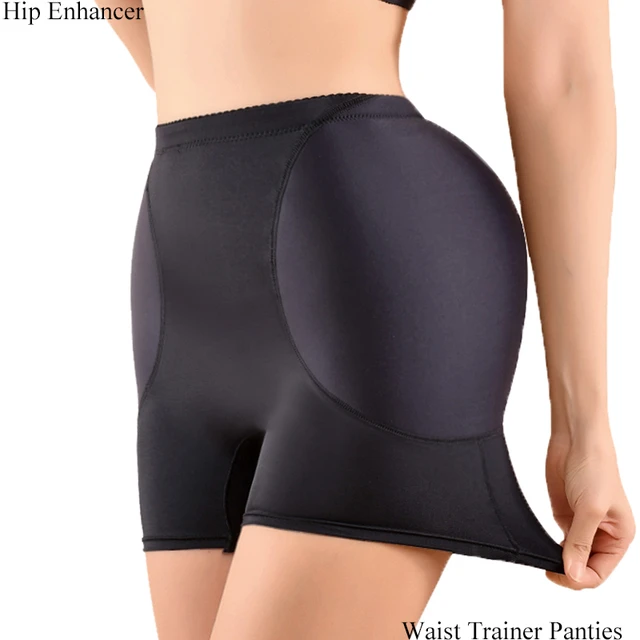 Womens Padded Shapewear Hip Enhancer Shorts High Waist Body Shaper