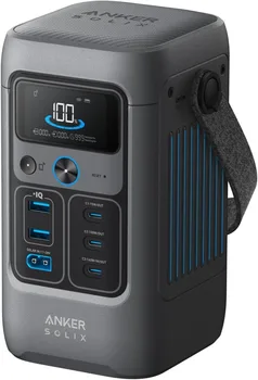 192Wh Portable Power Station, LiFePO4 Battery, 200W Solar Generator, for Outdoor Camping, Traveling, and Emergencies