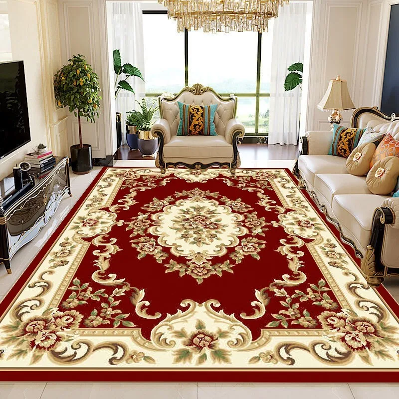 Luxury European carpet for living room Hall Large Area Rug Sofa Chair Side Floor Mat Rooms Decor Soft Rugs tapis salon 러그 카페트 4