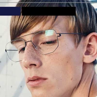 Безвинтовые воздушные титановые очки в оправе, квадратные многоугольные очки с двойным лучом, сверхлегкие, ручная работа для женщин и мужчин, датский бренд Edwin — изображение 6