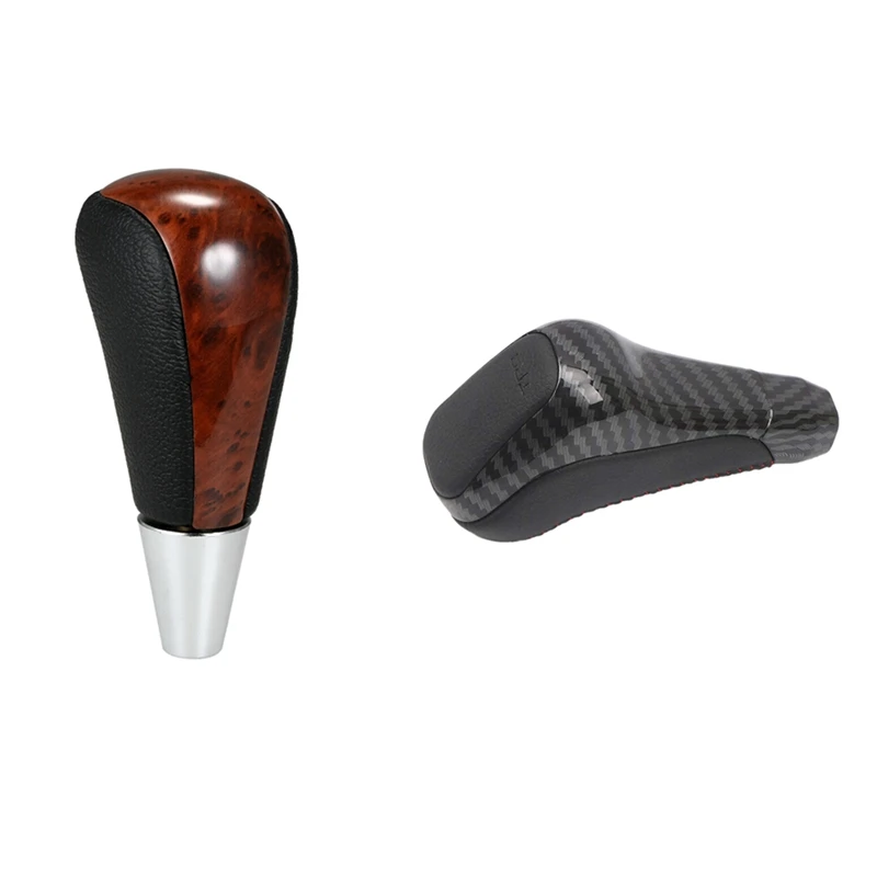 2pcs Automatic Gear Shift Knob For Toyota Prado Lexus Hilux 2011 With