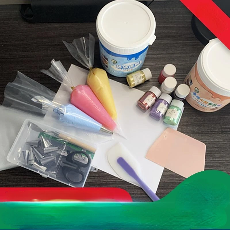 1Kg Barrel of Simulated Cream Glue Transparent Jam Crystal Glue with Colour Mixing Crafting Tools and Accessories DIY