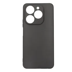 Luxury Matte Silicone Phone Case with Camera Protection, Back Cover  Coque for Blackview Shark 9 (Black)