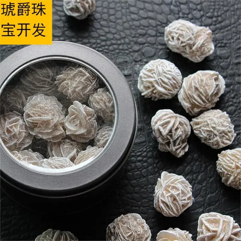 Natural small desert rose raw stone ore decoration does not fade rose teaching specimens home stone decoration rose nacree du desert