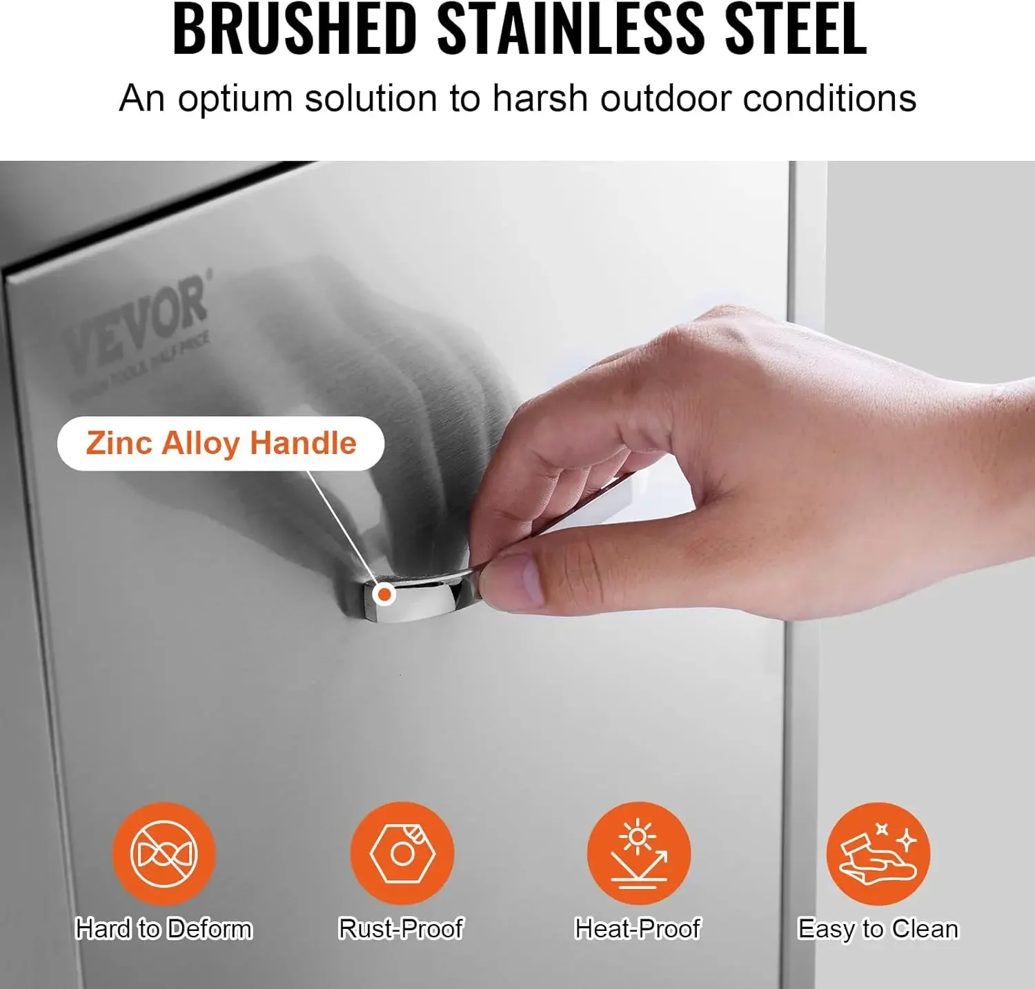 Pull Out Trash Drawer 13.4"W x 25.7"H x 19.6"D Lower Sliding Rails Stainless Steel Roll Out Trash Bin Pull Out Tray Outdoor Kitc 6