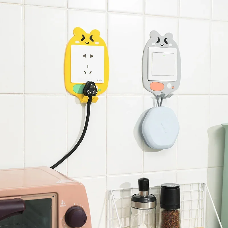 Cartoon Nightlight Switch Sticker Home Plug and Socket Decoration Wall Sticker Switch Protection Frame