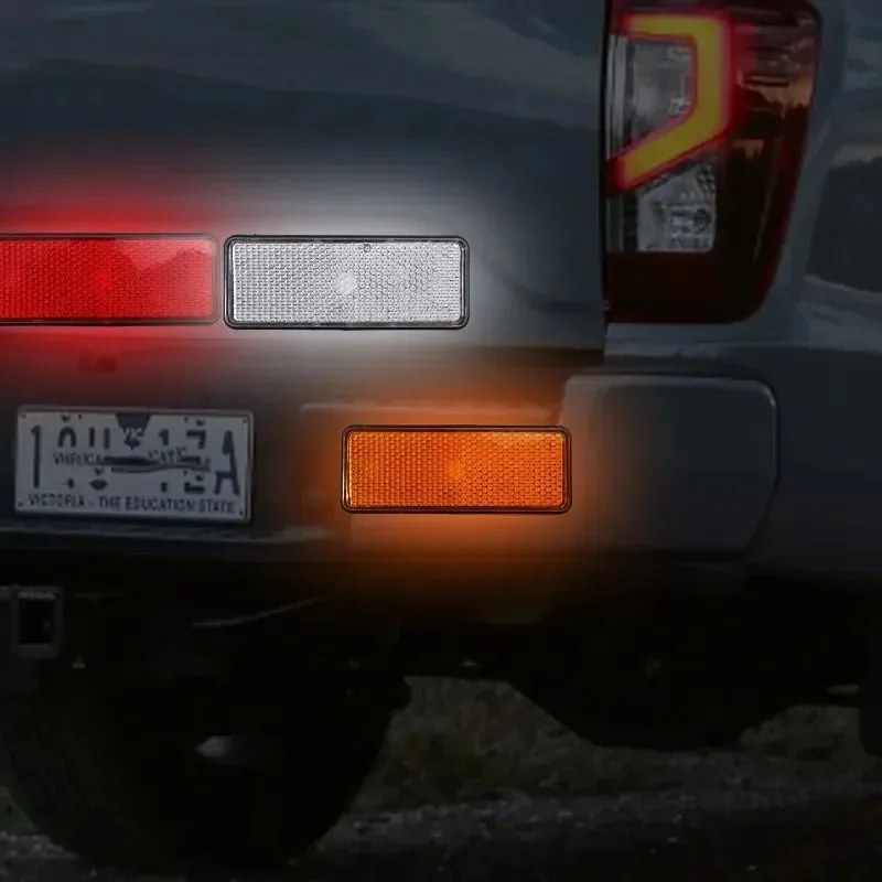 Self Adhesive Reflector Rectangular Safety Mark Signal Strip Position Reflective for Car Carriers Fence Trailer Gate Post