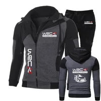 Championnat du monde des rallye WRC personnalité diagonale fermeture éclair Anti-Collision chemise à capuche cordon sweat à capuche de sport pantalons costumes 4