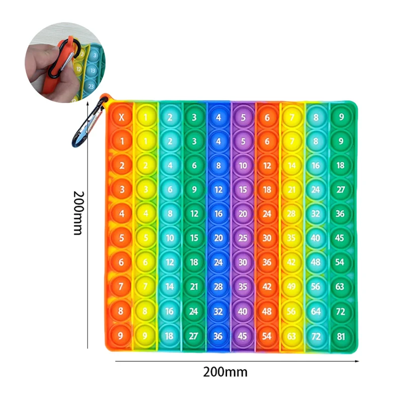 Digital Multiplication Table Push Bubble Montessori Educational Math Toy Arithmetic Teaching Aids Toys for Kids Multiply Learn educational toys,math toys,teaching aids toys