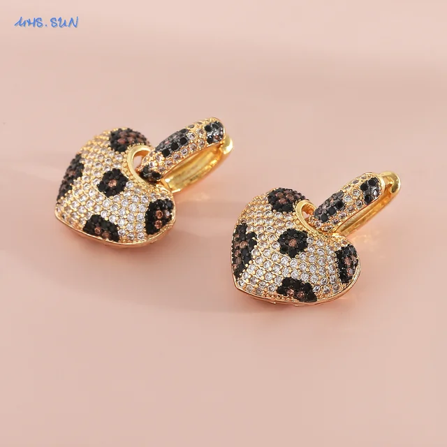 Leopard Heart Earrings 6