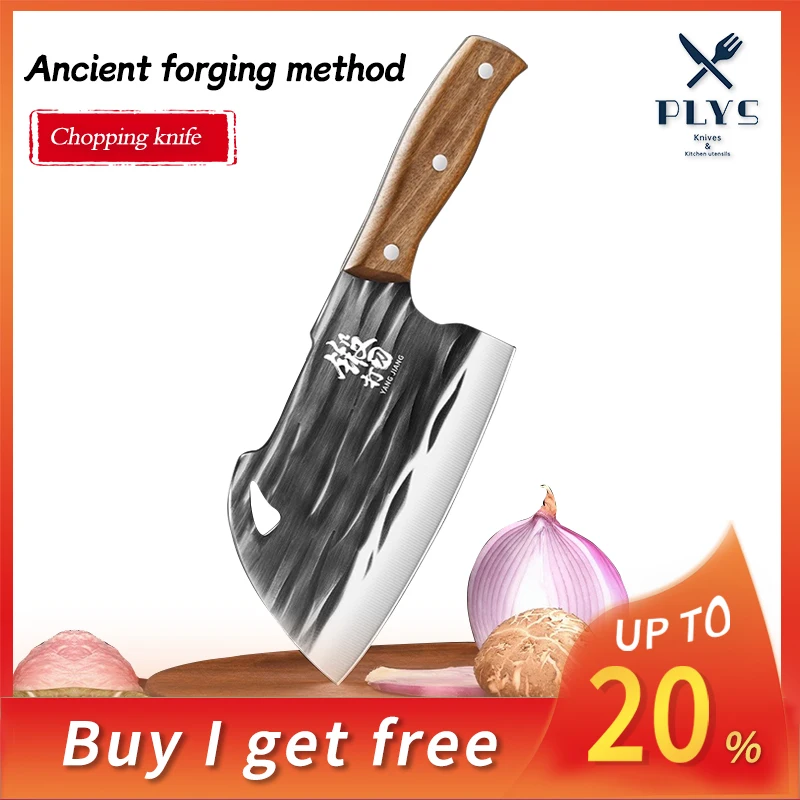 

PLYS 7-inch Kitchen Knife, Hangable Stainless Steel Chef's Knife, Hand-Forged High-Hardness Knife